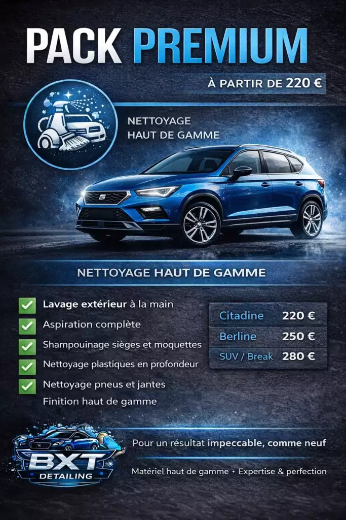 Lavage voiture professionnel sur site